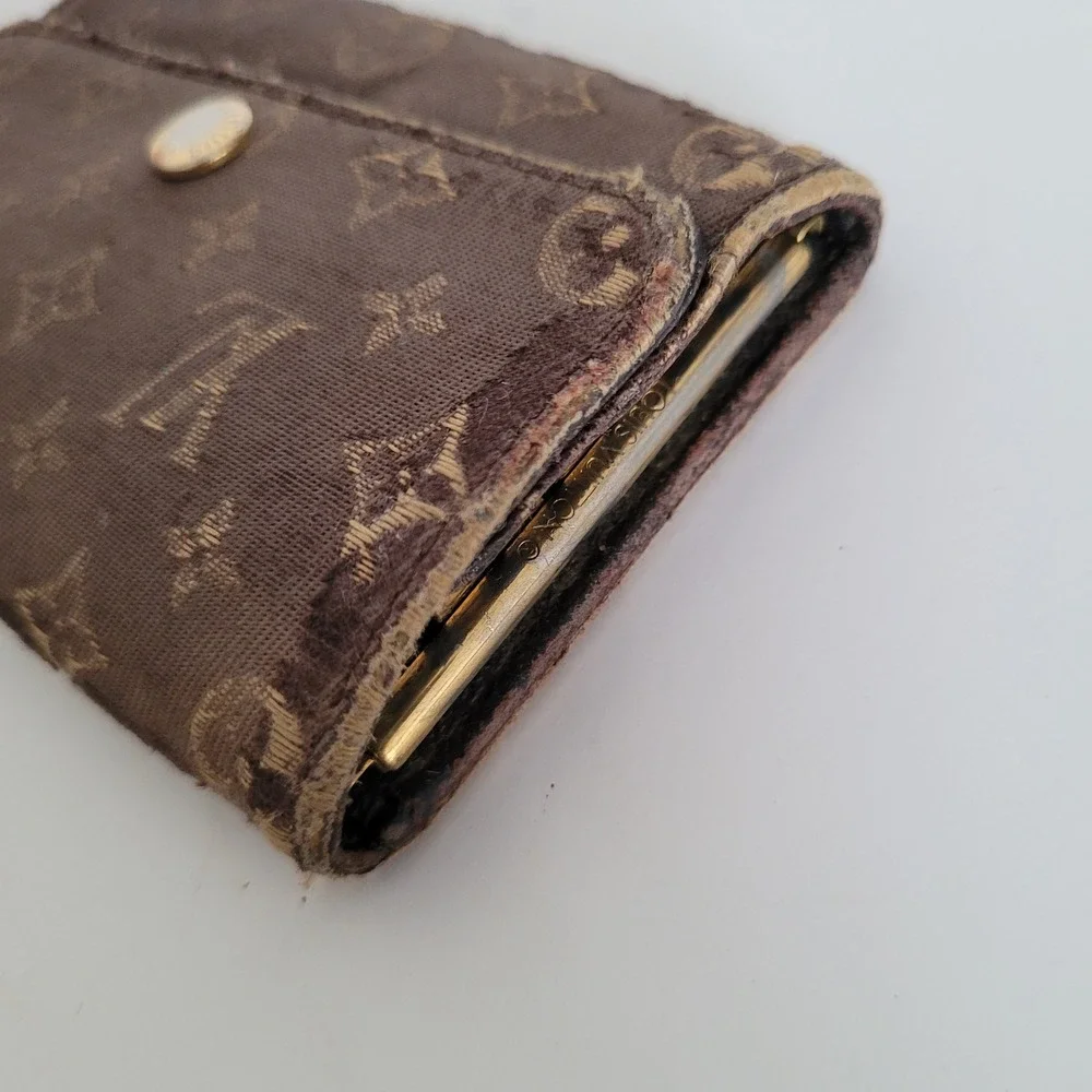 Louis Vuitton Monogram Mini Lin 6 Key Holder Brown Canvas Wallet M62991